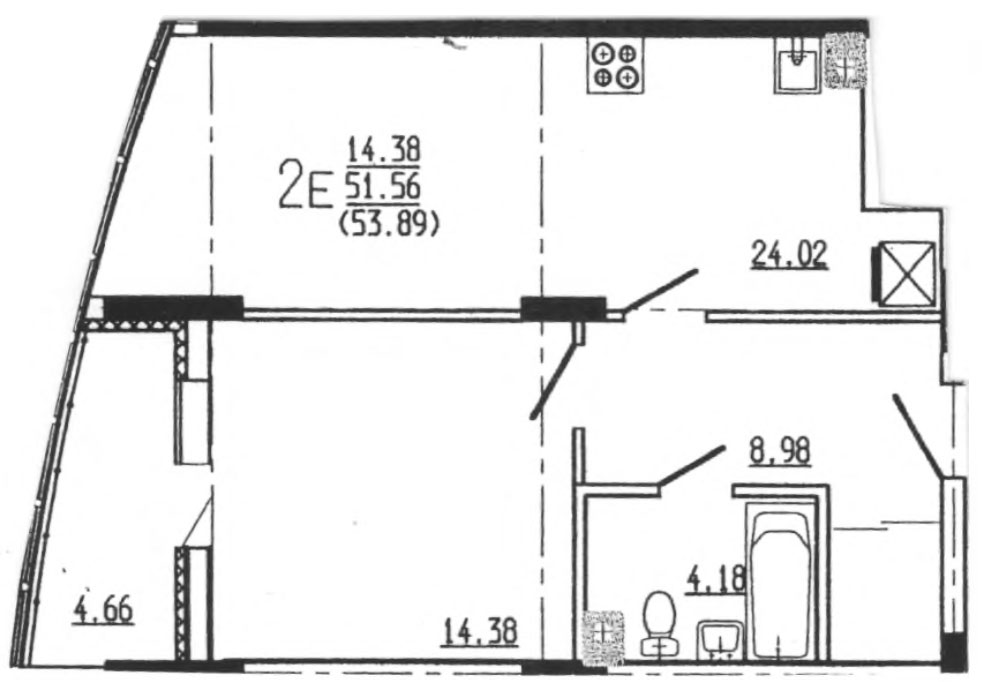Планировка 1-комн.