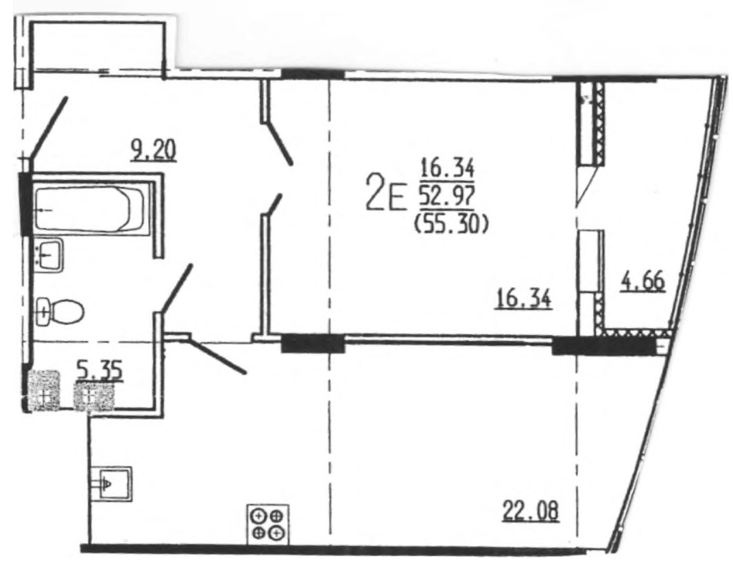 Планировка 1-комн.
