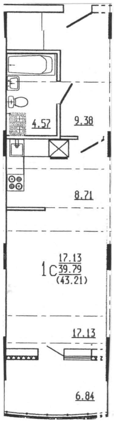 Планировка Студия